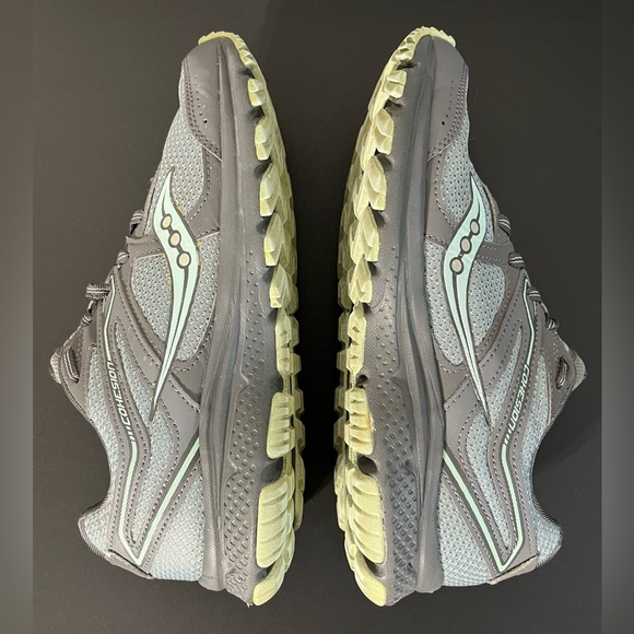 Saucony Cohesion 11 Gray & Mint Running Shoes, Women’s 7.5 - Picture 6 of 8
